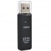 USB-Картридер GSMIN AZ1 для флеш-накопителей (USB 3.0, SD / Micro SD) (Черный)