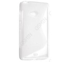 Чехол силиконовый для Microsoft Lumia 540 Dual sim S-Line TPU (Прозрачно-Матовый)