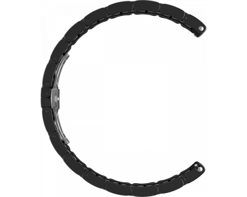 Ремешок керамический GSMIN Clew 20 для Withings Steel HR (Черно - серебристый)