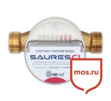 Счетчик горячей воды с радиомодулем SAURES C1, ДУ15, L110, NB-IoT