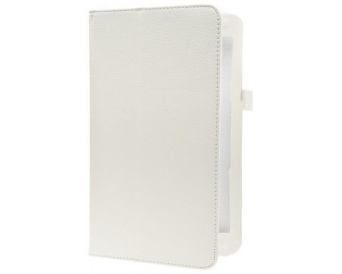 Кожаный чехол подставка для Samsung Galaxy Tab E 8.0 GSMIN Series CL (Белый)