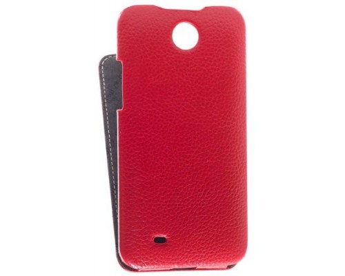 Кожаный чехол для HTC Desire 300 Melkco Premium Leather Case - Jacka Type (Red LC)