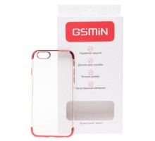 Чехол силиконовый GSMIN Series Ultima для Apple iPhone 6/6S (Прозрачно-красный)