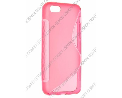 Чехол силиконовый для Apple iPhone 5C S-Line TPU (Розовый)