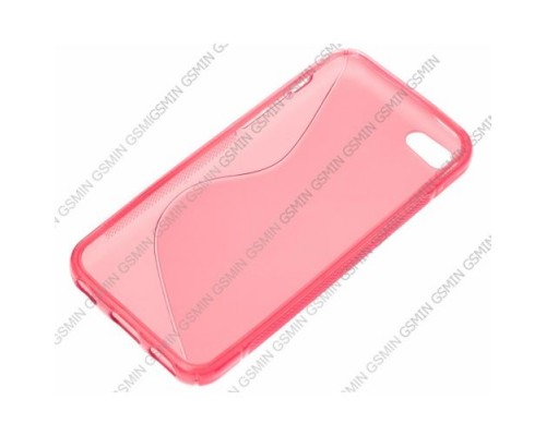 Чехол силиконовый для Apple iPhone 5C S-Line TPU (Розовый)