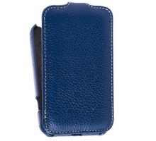 Кожаный чехол для HTC Desire 200 Melkco Premium Leather Case - Jacka Type (Dark Blue LC)
