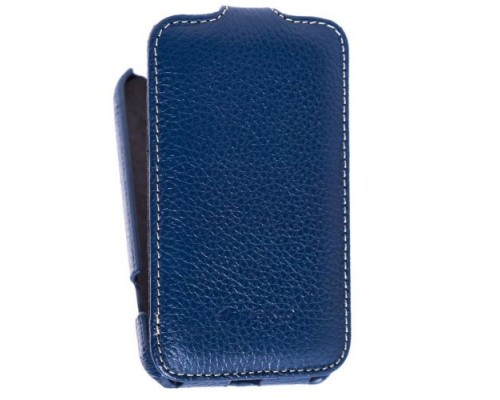 Кожаный чехол для HTC Desire 200 Melkco Premium Leather Case - Jacka Type (Dark Blue LC)