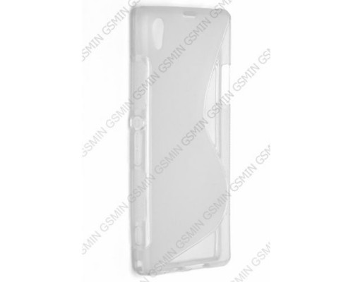 Чехол силиконовый для Sony Xperia M2 S-Line TPU (Матово-прозрачный)