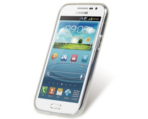 Чехол силиконовый для Samsung Galaxy Win Duos (i8552) Melkco Poly Jacket TPU (Transparent Mat)