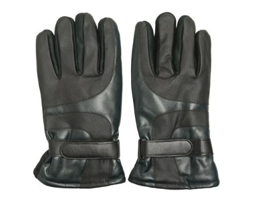 Кожаные мужские перчатки для сенсорных экранов Gsmin Leather Gloves (Синий)