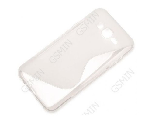 Чехол силиконовый для Samsung Galaxy J5 SM-J500H S-Line TPU (Прозрачно-Матовый)