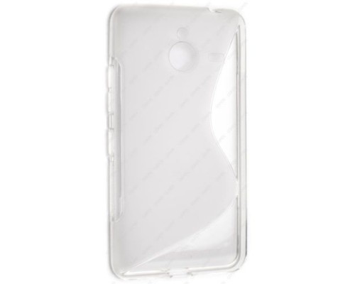 Чехол силиконовый для Microsoft Lumia 640 XL S-Line TPU (Прозрачно-матовый)