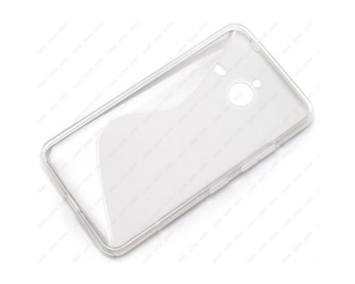 Чехол силиконовый для Microsoft Lumia 640 XL S-Line TPU (Прозрачно-матовый)