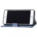 Кожаный чехол-книжка GSMIN Series Ktry для Apple iPhone X/XS с магнитной застежкой (Синий)