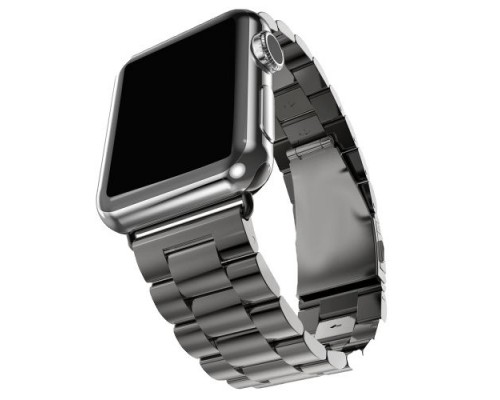 Ремешок стальной GSMIN Classic Collection для Apple Watch 38/40mm (Металлик)