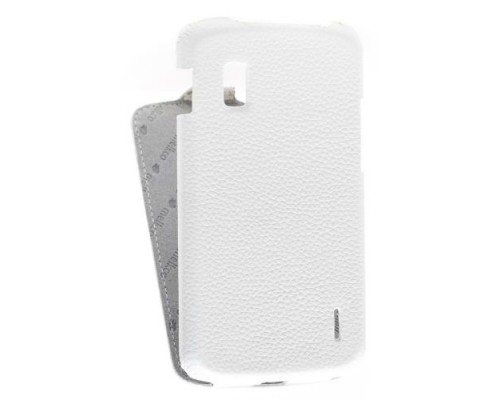 Кожаный чехол для LG Nexus 4 / E960 Melkco Leather Case - Jacka Type (White LC)