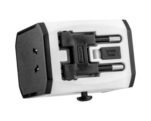 Переходник для розетки GSMIN Travel Adapter HHT525 с кейсом (Белый)