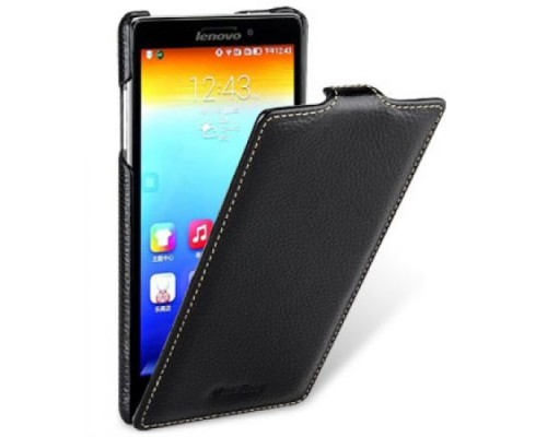 Кожаный чехол для Lenovo K910 Vibe Z Melkco Premium Leather Case - Jacka Type (Black LC)