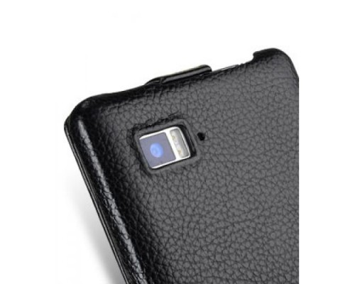 Кожаный чехол для Lenovo K910 Vibe Z Melkco Premium Leather Case - Jacka Type (Black LC)