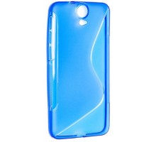 Чехол силиконовый для HTC One E9/E9+ S-Line TPU (Синий)