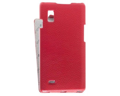 Кожаный чехол для LG Optimus L9 / P760 Melkco Leather Case - Jacka Type (Red LC)