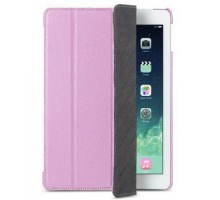 Кожаный чехол для iPad Air Melkco Premium Leather case - Slimme Cover Type (Pink LC)