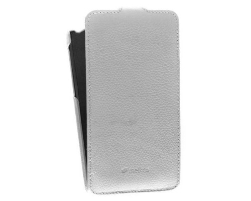 Кожаный чехол для LG G Pro Lite Dual D686 Melkco Premium Leather Case - Jacka Type (White LC)