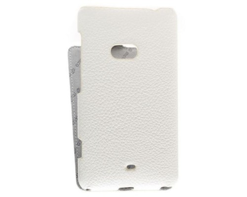 Кожаный чехол для Nokia Lumia 625 Melkco Leather Case - Jacka Type (White LC)