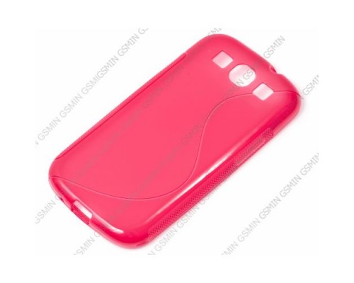 Чехол силиконовый для Samsung Galaxy S3 (i9300) S-Line TPU (Розовый)