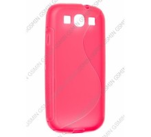 Чехол силиконовый для Samsung Galaxy S3 (i9300) S-Line TPU (Розовый)