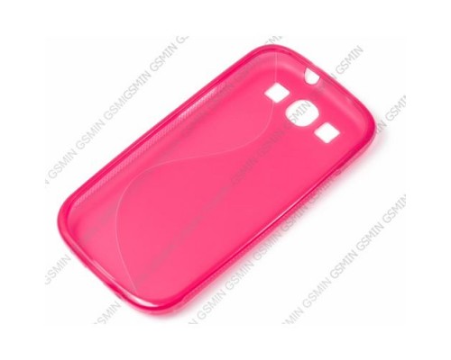 Чехол силиконовый для Samsung Galaxy S3 (i9300) S-Line TPU (Розовый)