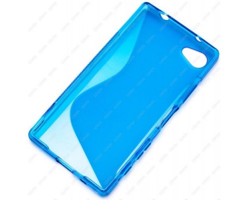 Чехол силиконовый для Sony Xperia Z5 Compact S-Line TPU (Синий)