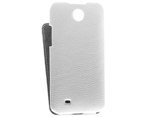 Кожаный чехол для HTC Desire 300 Melkco Premium Leather Case - Jacka Type (White LC)