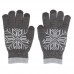 Перчатки Gsmin Touch Gloves для сенсорных (емкостных) экранов Снежинка (Серый)