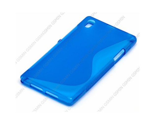 Чехол силиконовый для Sony Xperia M2 S-Line TPU (Синий)