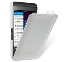 Кожаный чехол для BlackBerry Z10 Melkco Premium Leather Case - Jacka Type (White LC)