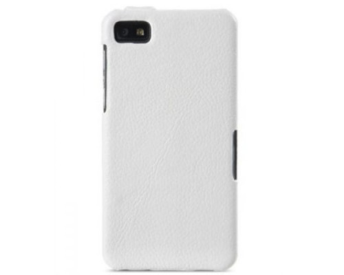 Кожаный чехол для BlackBerry Z10 Melkco Premium Leather Case - Jacka Type (White LC)