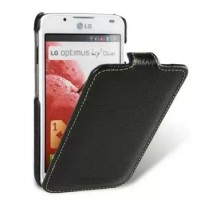 Кожаный чехол для LG Optimus L7 II Dual / P715 Melkco Leather Case - Jacka Type (Black LC)
