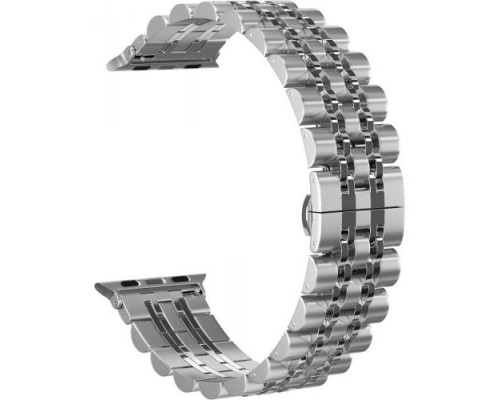 Ремешок металлический GSMIN Elegy для Apple Watch 42/44mm (Серебристый)