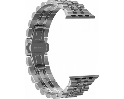 Ремешок металлический GSMIN Elegy для Apple Watch 42/44mm (Серебристый)