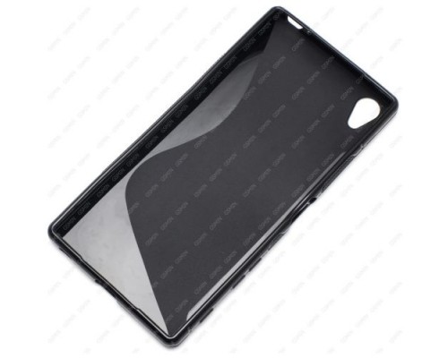 Чехол силиконовый для Sony Xperia Z5 Premium S-Line TPU (Черный)