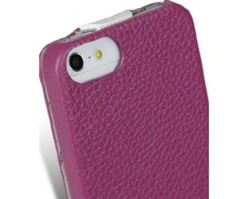 Кожаный чехол для HTC One V / Primo / T320e Melkco Premium Leather Case - Special Edition Jacka Type (Purple/White LC)