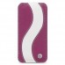 Кожаный чехол для HTC One V / Primo / T320e Melkco Premium Leather Case - Special Edition Jacka Type (Purple/White LC)