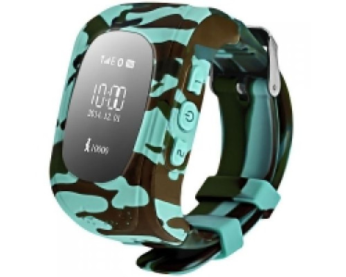 Умные детские часы с GPS Smart Baby Watch Q50 Camo Green