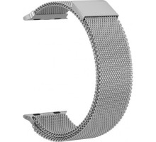 Ремешок металлический GSMIN Milanese Loop для Apple Watch 38/40mm (Серебристый)
