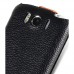 Кожаный чехол для HTC Sensation XL / X315e / G21 Melkco Premium Leather Case - Special Edition Jacka Type (Black/Orange LC)