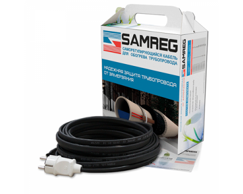 Комплект кабеля Samreg 16-2CR (15м) 16Вт с UF-защитой для обогрева кровли и труб