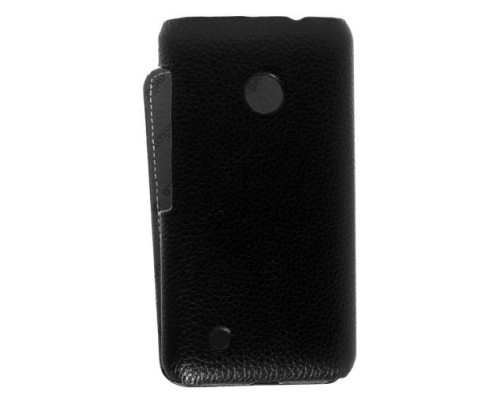 Кожаный чехол для Nokia Lumia 530 / 530 Dual Sim Melkco Premium Leather Case - Jacka Type (Black LC)