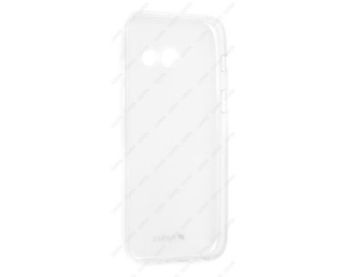 Чехол силиконовый для Samsung Galaxy A3 (2017) Melkco Poly Jacket TPU (Прозрачно-Матовый)