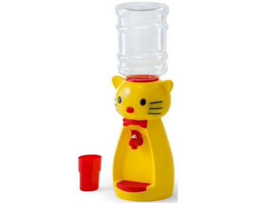 Детский кулер Vatten kids Kitty Yellow настольный миникулер со стаканчиком, без нагрева, без охлаждения